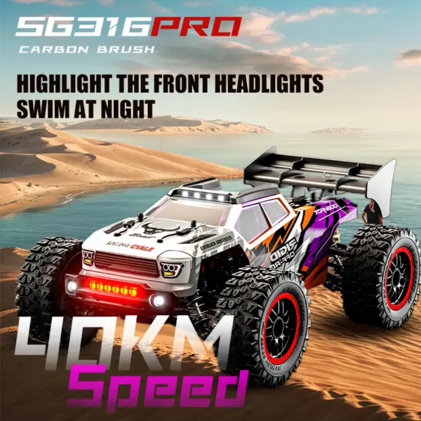 ZNLYRION RC Monster Truck 1:12 Scale 4WD Brushless Max 80KM/H 35A ESC Metal Drive Shaft Independent Suspension All Terrain RC Off-Road Racing Vehicle