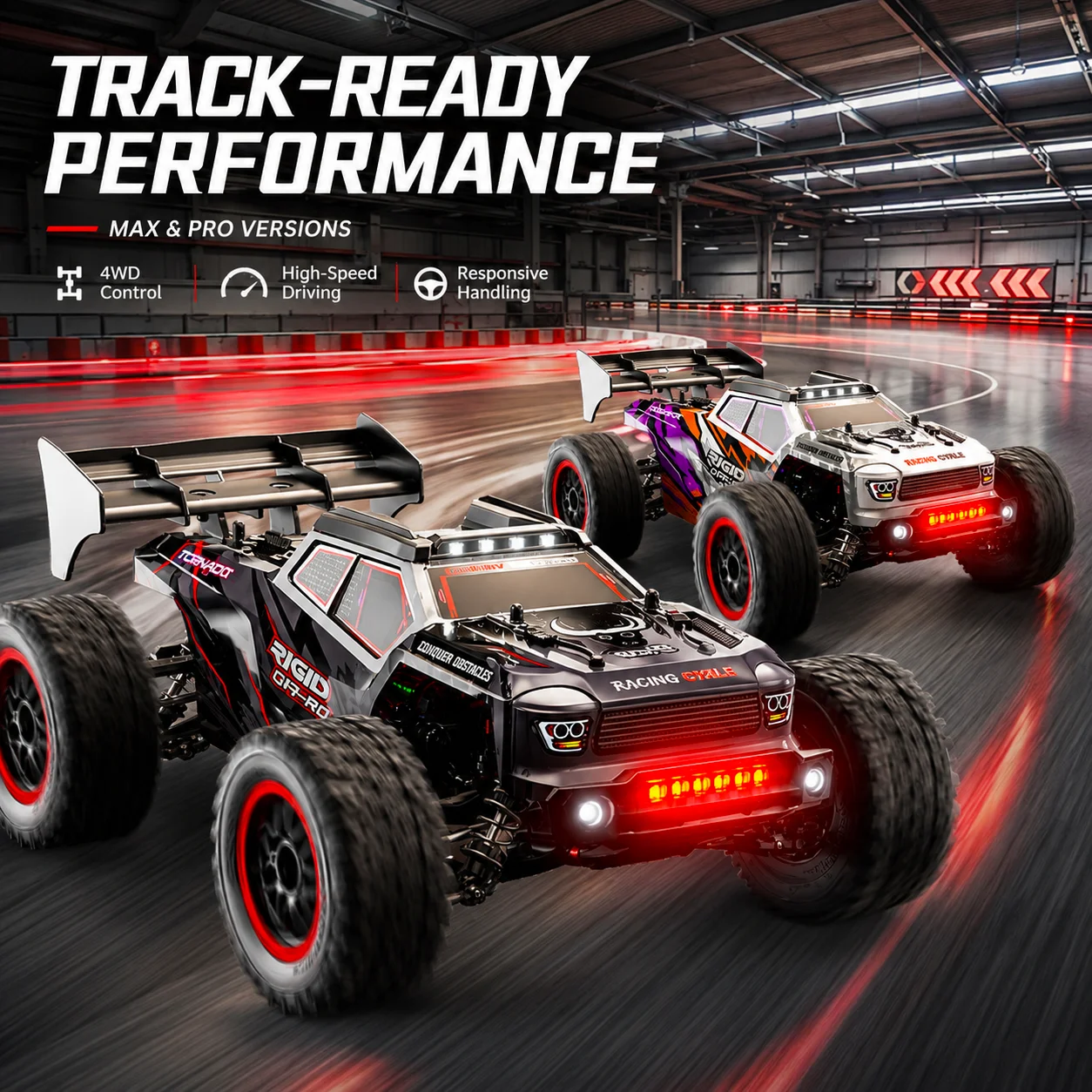 ZNLYRION SG316MAX PRO Brushless RC Off Road Truck 55+KM/H 4WD All Metal Differential Chassis 2.4G Full Proportional Remote Control RC Buggy With LED Light Hobby Car