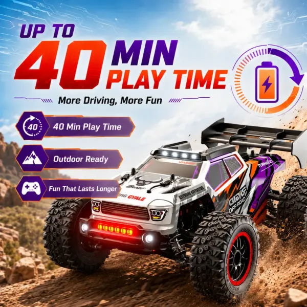 ZNLYRION RC Truck High Speed Brushless SG316MAX Full Metal Gear Differential 2.4Ghz 300M Remote Distance LED Headlight Big Foot RC Car For Adult Hobby