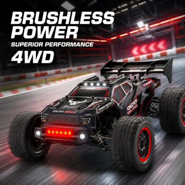 ZNLYRION 1:12 Scale 4WD Brushless RC Monster Truck Max 80KM/H 35A ESC Metal Drive Shaft Independent Suspension All Terrain RC Off-Road Racing Vehicle