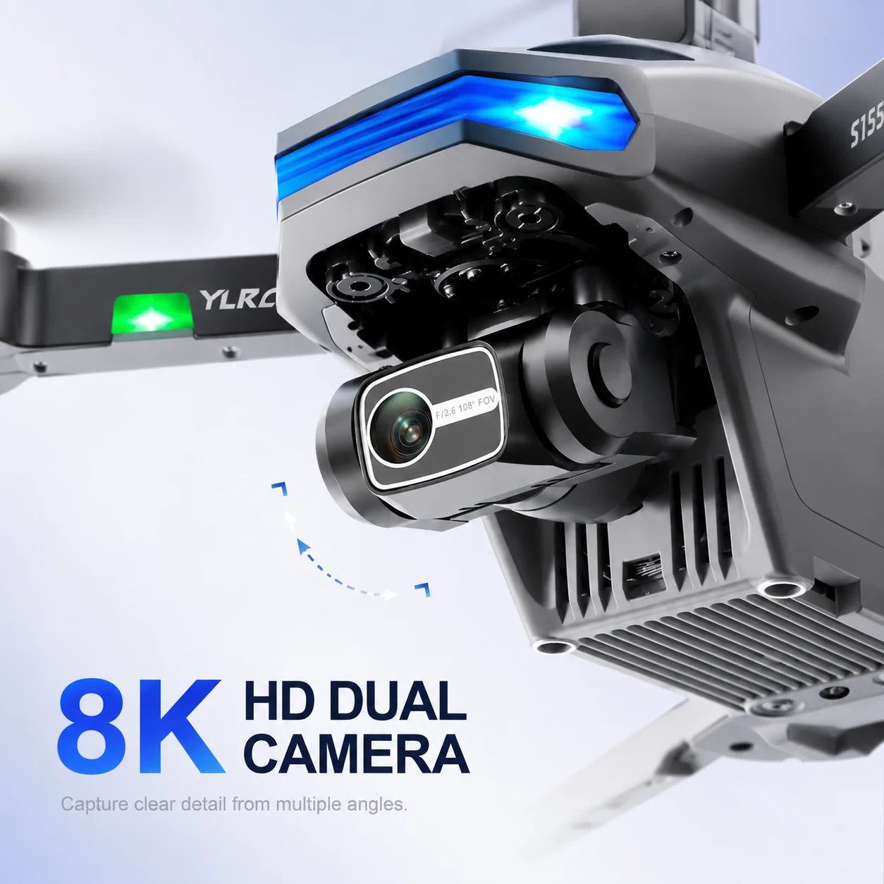 ZNLYRION S135 EIS PRO GPS Drone 8K HD Dual Camera 3-Axis Gimbal 360° Obstacle Avoidance Brushless Motor 5G FPV RC Quadcopter