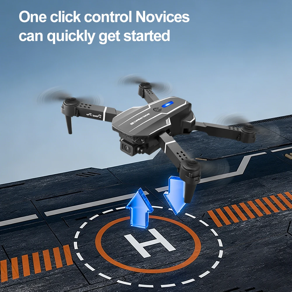 ZNLYRION 2.4Ghz S101 RC Drone with HD Dual Camera Altitude Hold Path Planning Flight 3-Speed Adjustable Foldable Drone Toy