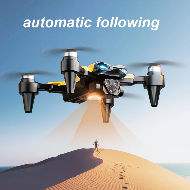 ZNLYRION Mini Drone M5 Brushless8K Three Cameras Optical Flow Hover Foldable FPV RC Quadcopter Obstacle Avoidance Drone Toy