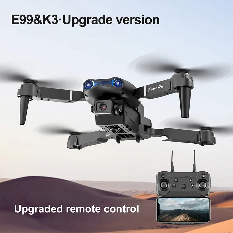 ZNLYRION Foldable RC Drone with Dual HD Camera Optical Flow Positioning Obstacle Avoidance FPV WIFI APP Control One Key Return 360° Flip Quadcopter Toy for Beginners