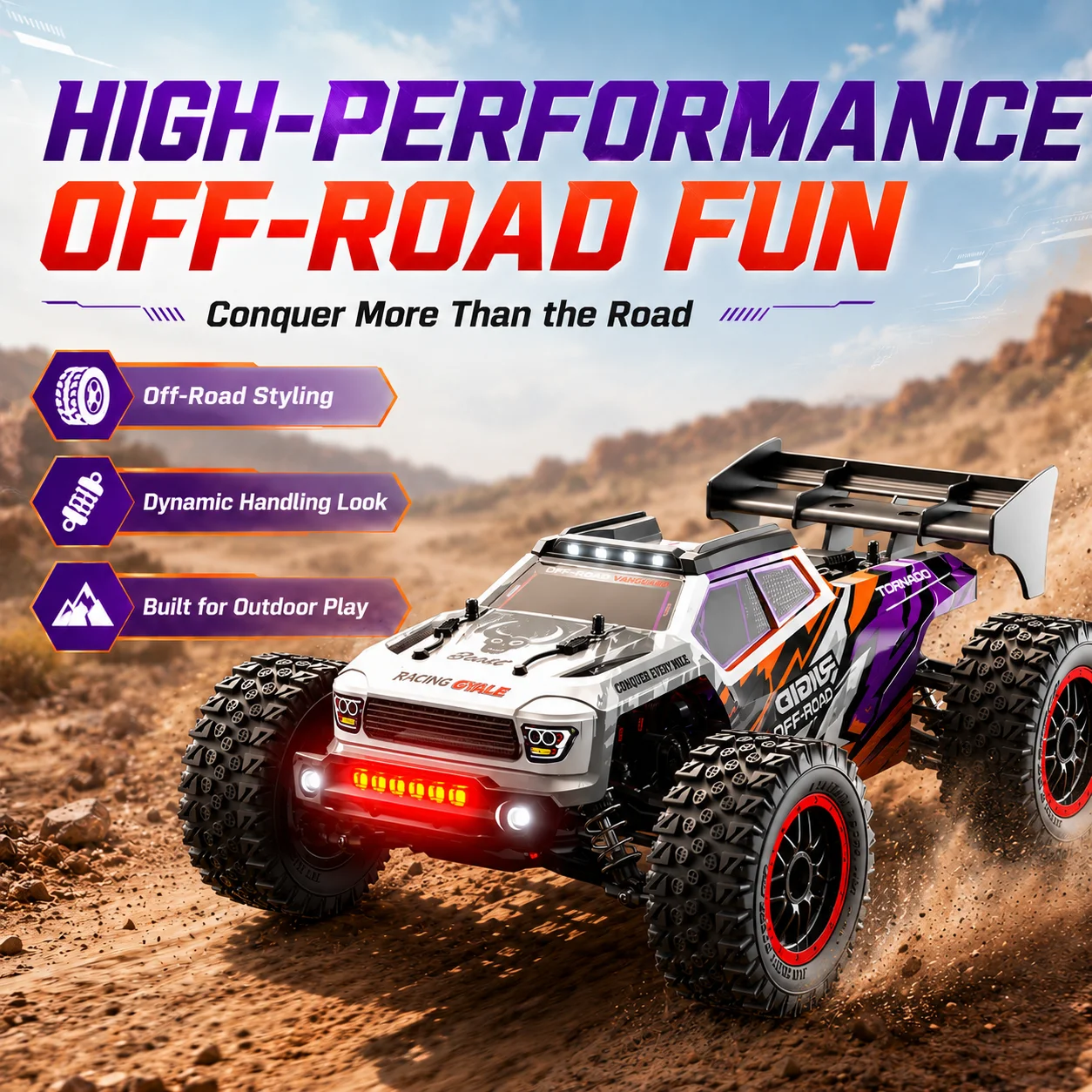 ZNLYRION RC Truck SG316MAX PRO High Speed Brushless Full Metal Gear Differential 2.4Ghz 300M Remote Distance LED Headlight Big Foot RC Car For Adult Hobby