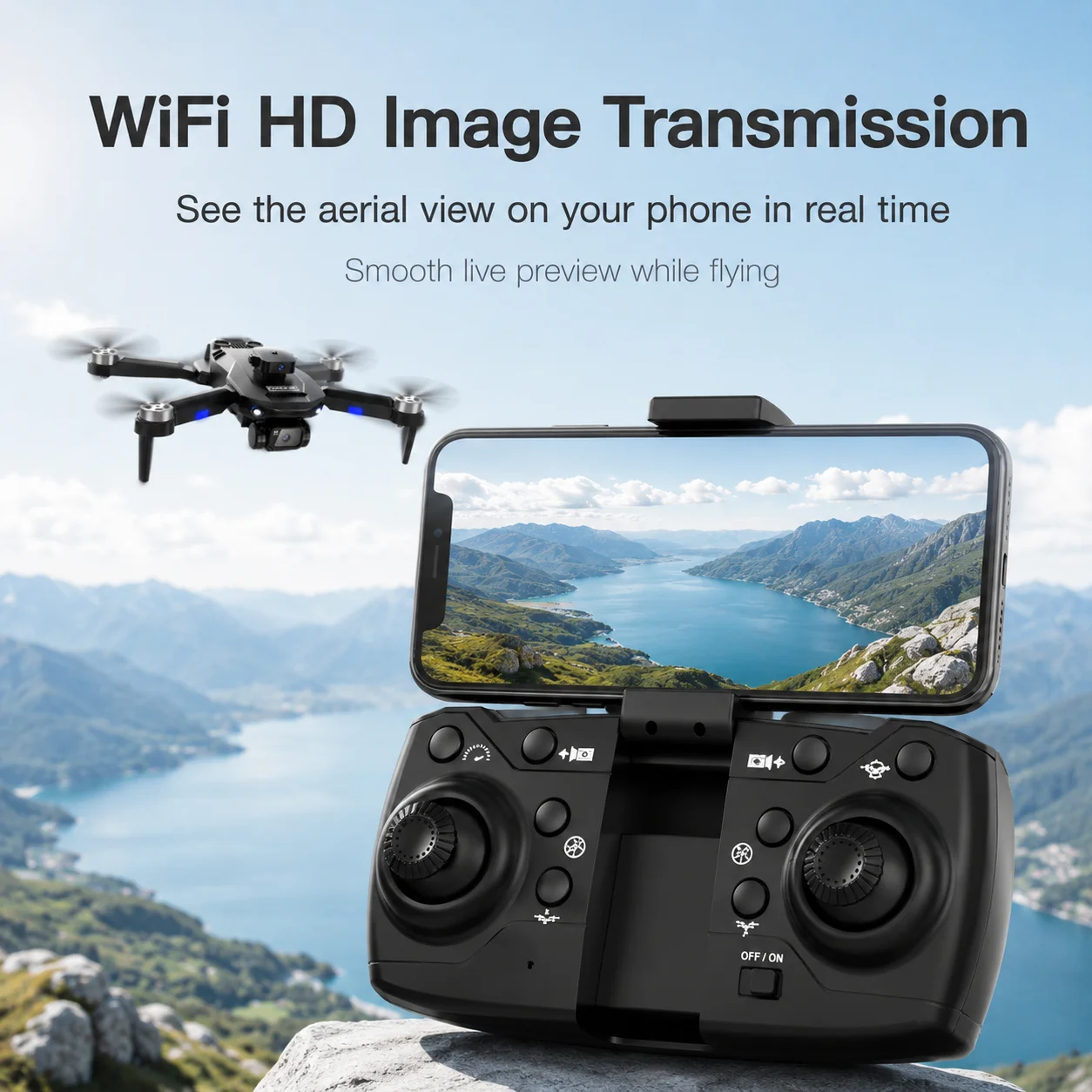 ZNLYRION 4K Dual Camera Brushless Drone F196 360° Obstacle Avoidance Optical Flow Positioning 20Mins Flight Time WIFI FPV RC Quadcopter