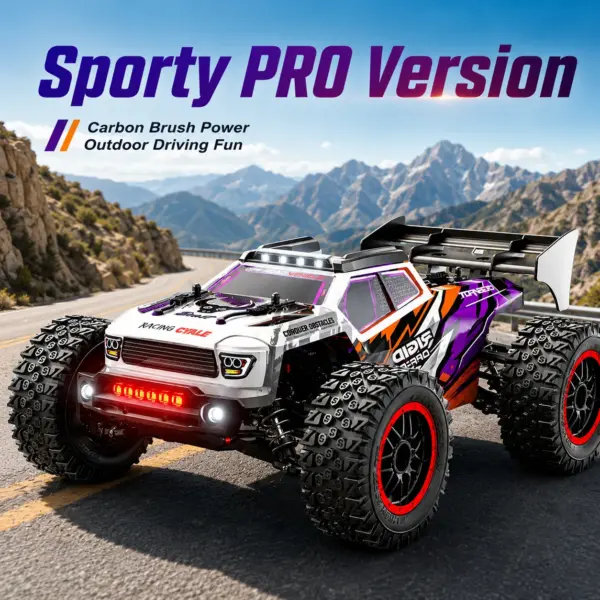 ZNLYRION SG316MAX PRO Brushless RC Off Road Truck 55+KM/H 4WD All Metal Differential Chassis 2.4G Full Proportional Remote Control RC Buggy With LED Light Hobby Car