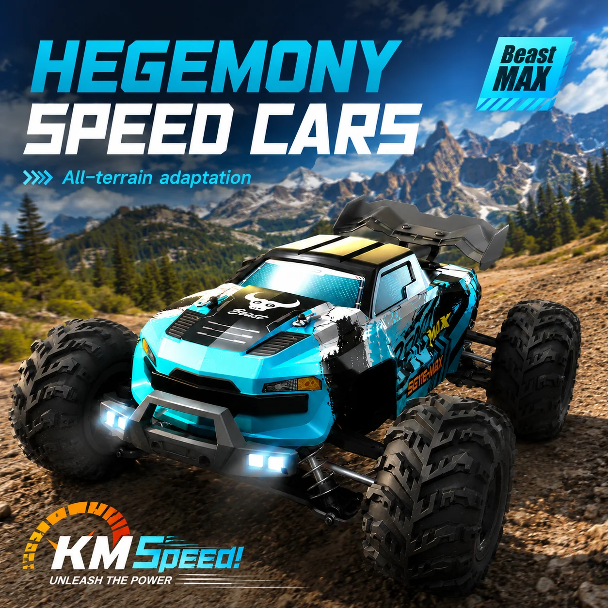 ZNLYRION RC Off-Road Monster Truck Buggy 1:16 4 Wheel Drive SG116MAX PRO Vehicle Optional Brushless Motor Anti-Slip Tire Remote Control Racing Truck