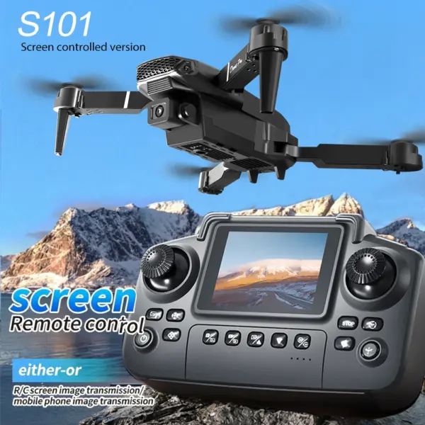 ZNLYRION S101 Foldable RC Drone 4K HD Dual Camera WIFI FPV APP Waypoint Flight Altitude Hold 6-Axis Gyro Quadcopter for Beginners