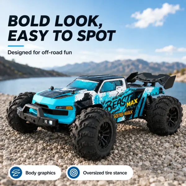 ZNLYRION RC Off-Road Truck SG116 MAX PRO 4WD Up to 40KM/H Brushed/Brushless Optional All Terrain Monster Truck With LED Headlight 2.4G Remote Control RC Car Toys For Adults Kids