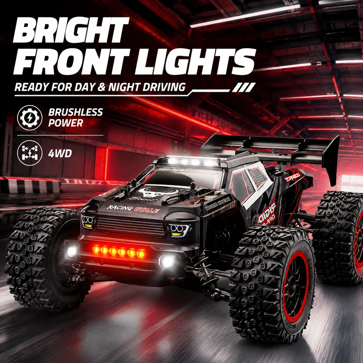 ZNLYRION SG316MAX PRO Brushless RC Off Road Truck 55+KM/H 4WD All Metal Differential Chassis 2.4G Full Proportional Remote Control RC Buggy With LED Light Hobby Car