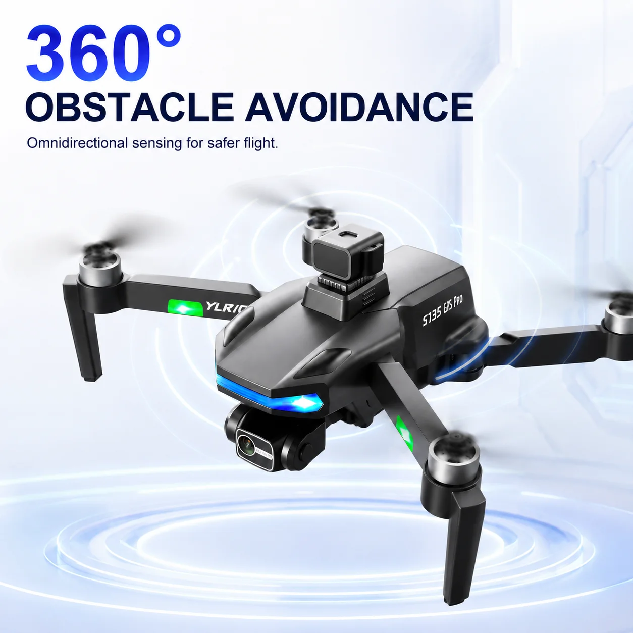 ZNLYRION S135 EIS PRO GPS Drone 8K HD Dual Camera 3-Axis Gimbal 360° Obstacle Avoidance Brushless Motor 5G FPV RC Quadcopter